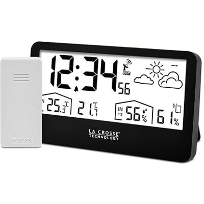 La Crosse Technology WS6230 Station Météo Radio-Pilotée Noir La Crosse Technology WS6230 Station Météo Radio-Pilotée Noir
