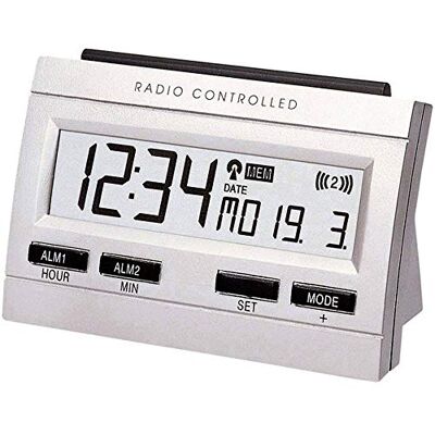 techno line WT 87 Réveil radio-piloté avec affichage de la température intérieure et fonction d'alarme mémo techno line WT 87 Réveil radio-piloté avec affichage de la température intérieure et fonction d'alarme mémo