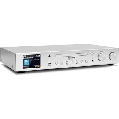 TechniSat DIGITRADIO 143 CD (V3) Tuner HiFi numérique, radio Internet (DAB+, FM, Bluetooth, Spotify Connect, lecteur CD, Wi-Fi, largeur 43,5 cm, commande via application, télécommande) argent TechniSat DIGITRADIO 143 CD (V3) Tuner HiFi numérique, radio Internet (DAB+, FM, Bluetooth, Spotify Connect, lecteur CD, Wi-Fi, largeur 43,5 cm, commande via application, télécommande) argent