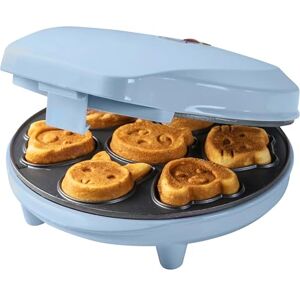 Bestron Appareil à mini cookies avec motifs d'animaux, Moule à mini gaufres, avec témoin de cuisson & revêtement anti-adhésif, 700 Watts, Couleur: Bleu Bestron Appareil à mini cookies avec motifs d'animaux, Moule à mini gaufres, avec témoin de cuisson & revêtement anti-adhésif, 700 Watts, Couleur: Bleu