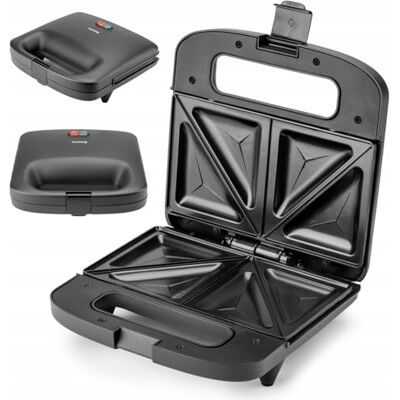 huslog EasyBite Grille-pain à croque-monsieur anti-adhésif 1000 W Triangles Noir huslog EasyBite Grille-pain à croque-monsieur anti-adhésif 1000 W Triangles Noir