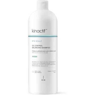 KIN actif N°8 SCALP Oil Control Balancing Shampoo 1000 ml Shampooing équilibrant pour cuir chevelu gras Nettoyage en profondeur qui régule l'excès de sébum et purifie le cuir chevelu. KIN actif N°8 SCALP Oil Control Balancing Shampoo 1000 ml Shampooing équilibrant pour cuir chevelu gras Nettoyage en profondeur qui régule l'excès de sébum et purifie le cuir chevelu.