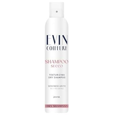 Evin COIFFURE Shampooing sec pour cheveux 200 ml, donne du volume, du nettoyage et du parfum Evin COIFFURE Shampooing sec pour cheveux 200 ml, donne du volume, du nettoyage et du parfum