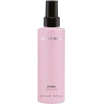 Cotril Infinity Milk Hydra 200 ml Discipline et démêle ; hydrate et nourrit. Cotril Infinity Milk Hydra 200 ml Discipline et démêle ; hydrate et nourrit.