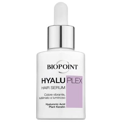 BIOPOINT Hyaluplex Hair Sérum, Sérum Cheveux Concentré Kératine et Acide Hyaluronique, Protège les Cheveux pendant la Teinte, Ravive la Couleur, Donne Force et Hydratation, 30 ml BIOPOINT Hyaluplex Hair Sérum, Sérum Cheveux Concentré Kératine et Acide Hyaluronique, Protège les Cheveux pendant la Teinte, Ravive la Couleur, Donne Force et Hydratation, 30 ml