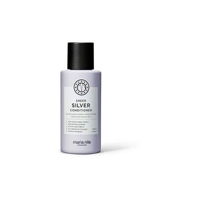 Maria Nila Sheer Silver, Neutralise les Tons Dorés, Pigments Violets pour une Teinte Froide, 100% Végan & Sans Sulfate/Parabène Maria Nila Sheer Silver, Neutralise les Tons Dorés, Pigments Violets pour une Teinte Froide, 100% Végan & Sans Sulfate/Parabène
