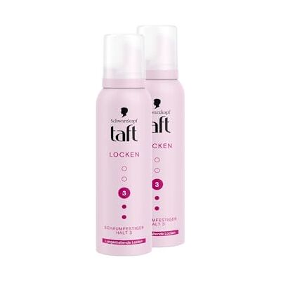 TAFT Schwarzkopf Mousse fixatrice de boucles (2 x 150 ml) Degré de fixation 3 Mousse capillaire pour boucles longue durée, formule végétalienne* TAFT Schwarzkopf Mousse fixatrice de boucles (2 x 150 ml) Degré de fixation 3 Mousse capillaire pour boucles longue durée, formule végétalienne*