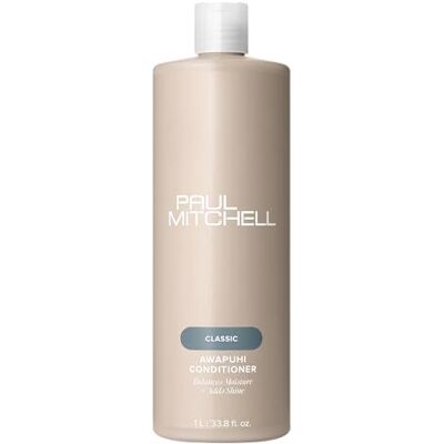 Paul Mitchell Awapuhi Après-shampoing équilibre l'humidité + apporte de la brillance pour tous les types de cheveux, 1 litre Paul Mitchell Awapuhi Après-shampoing équilibre l'humidité + apporte de la brillance pour tous les types de cheveux, 1 litre