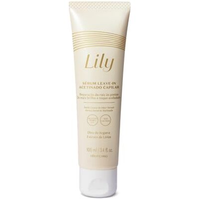 O Boticário Lily Sérum Leave-In Capillaire Satiné Sophistiqué Parfumé Hydratation Intense Cheveux Forts et Brillant 100 ml O Boticário Lily Sérum Leave-In Capillaire Satiné Sophistiqué Parfumé Hydratation Intense Cheveux Forts et Brillant 100 ml