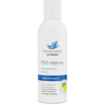 Naturprodukte Schwarz Shampoing intensif PSO Pour cuir chevelu sec et démangeaisons Avec huile de graines de chanvre et huile d'onagre Avoine noire et lécithine Pour irritations de la peau Naturprodukte Schwarz Shampoing intensif PSO Pour cuir chevelu sec et démangeaisons Avec huile de graines de chanvre et huile d'onagre Avoine noire et lécithine Pour irritations de la peau