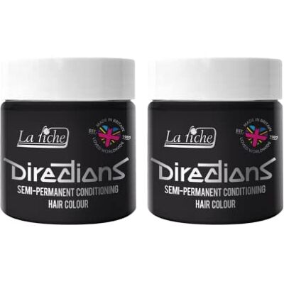 La Riche Directions Lot de 2 colorations semi-permanentes pour cheveux Ébène 100 ml La Riche Directions Lot de 2 colorations semi-permanentes pour cheveux Ébène 100 ml