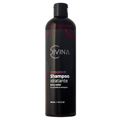 DIVINA BLK Shampoing hydratant pour cheveux afro et bouclés aux extraits de grenade Natural&Amazing de (400 ml) DIVINA BLK Shampoing hydratant pour cheveux afro et bouclés aux extraits de grenade Natural&Amazing de (400 ml)