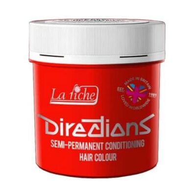 La Riche 4 X New Directions Semi-Permanent Hair Color 88ml Neon Red La Riche 4 X New Directions Semi-Permanent Hair Color 88ml Neon Red