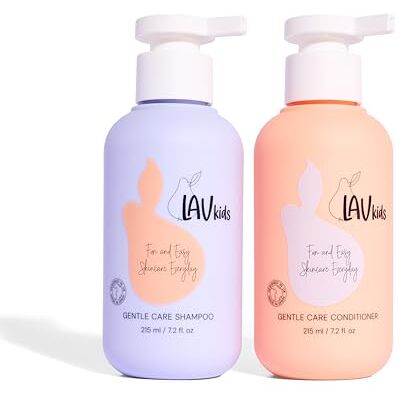 LAV KIDS LAVkids Shampooing et Après-Shampooing Gentle Care, Poire Anglaise et Camomille, Soin Quotidien pour Enfants, 215 ml LAV KIDS LAVkids Shampooing et Après-Shampooing Gentle Care, Poire Anglaise et Camomille, Soin Quotidien pour Enfants, 215 ml