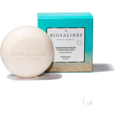 Biosalines Shampooing solide huile de coco cheveux secs 75g Biosalines Shampooing solide huile de coco cheveux secs 75g