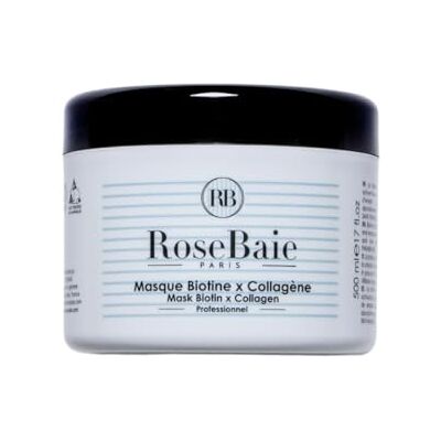 ROSE BAIE ROSEBAIE Masque Réparateur Biotine et Collagène Revitalisant et Hydratant Cheveux très abîmés Pointes Fourchues Facilite le Démêlage Diminue la Casse ROSE BAIE ROSEBAIE Masque Réparateur Biotine et Collagène Revitalisant et Hydratant Cheveux très abîmés Pointes Fourchues Facilite le Démêlage Diminue la Casse
