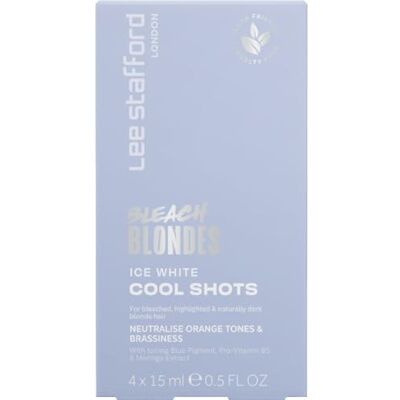 Lee Stafford Bleach Blondes Ice White Cool Shots Treatment voor Platinum Blond Haar 4 x 15 ml Lee Stafford Bleach Blondes Ice White Cool Shots Treatment voor Platinum Blond Haar 4 x 15 ml