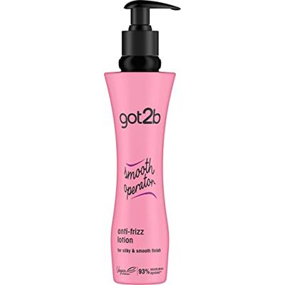 Got2B Sérum capillaire anti-frisottis Smooth Operator, végétalien, contrôle des frisottis, pour des cheveux lisses et soyeux, 200 ml Got2B Sérum capillaire anti-frisottis Smooth Operator, végétalien, contrôle des frisottis, pour des cheveux lisses et soyeux, 200 ml
