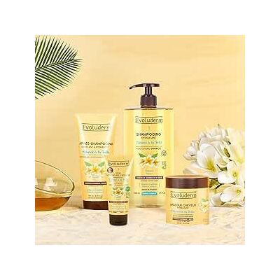 Evoluderm Routine Cheveux Monoï à la Folie 4 produits Ingrédients d'Origine Naturelle Végan Fabrication Française Idée Cadeau Evoluderm Routine Cheveux Monoï à la Folie 4 produits Ingrédients d'Origine Naturelle Végan Fabrication Française Idée Cadeau