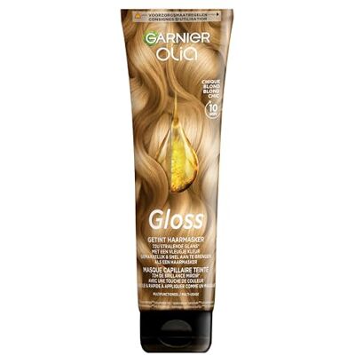 Garnier Olia Gloss Masque capillaire coloré Blond chic Cheveux extra brillants et sains avec une touche de couleur Garnier Olia Gloss Masque capillaire coloré Blond chic Cheveux extra brillants et sains avec une touche de couleur