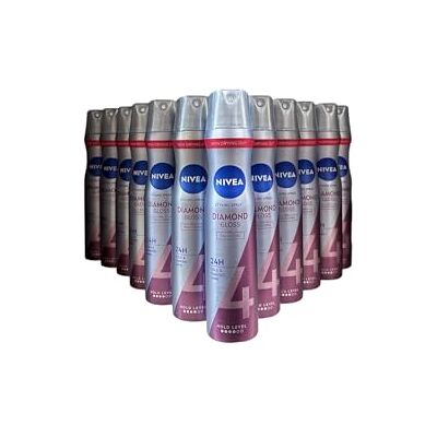 NIVEA 12 x Spray Cheveux Diamond Gloss Extra Forte 250 ml NIVEA 12 x Spray Cheveux Diamond Gloss Extra Forte 250 ml