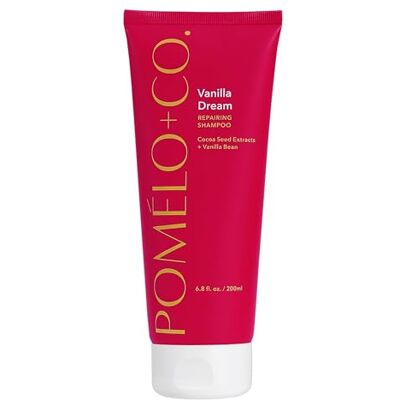 POMÉLO + CO. Pomélo+Co Shampooing réparateur à la vanille avec acides aminés de riz pour des cheveux brillants et soignés / soin des cheveux secs et abîmés / Vanilla Dream 200 ml POMÉLO + CO. Pomélo+Co Shampooing réparateur à la vanille avec acides aminés de riz pour des cheveux brillants et soignés / soin des cheveux secs et abîmés / Vanilla Dream 200 ml