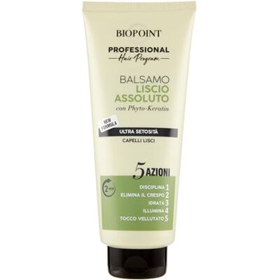 BIOPOINT Professional Lisse Absolu Baume Formule Ultra soyeux 5 Actions Cheveux Raides Tube 350 ml BIOPOINT Professional Lisse Absolu Baume Formule Ultra soyeux 5 Actions Cheveux Raides Tube 350 ml