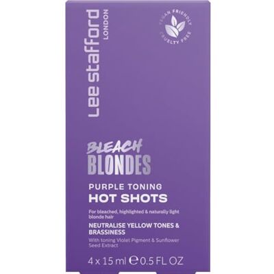 Lee Stafford Blondes Pruple Toning Hot Shot 4 x 15 ml Lee Stafford Blondes Pruple Toning Hot Shot 4 x 15 ml