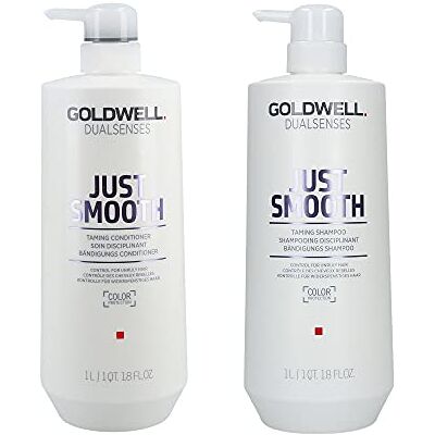 Goldwell Dualsenses Just Smooth Taming Shampooing 1000 ml Conditioner 1000 ml Goldwell Dualsenses Just Smooth Taming Shampooing 1000 ml Conditioner 1000 ml