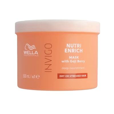 Wella Professionals Invigo Nutri-Enrich Soin capillaire professionnel réparateur cheveux secs abîmés nourrissant en profondeur 500 ml Wella Professionals Invigo Nutri-Enrich Soin capillaire professionnel réparateur cheveux secs abîmés nourrissant en profondeur 500 ml