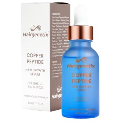 Hairgenetix Copper Peptide Hair Growth Serum GHK-Cu & AHK-Cu Anti Hair Loss Scalp Treatment for Thinning Hair Men & Women 30ml Hairgenetix Copper Peptide Hair Growth Serum GHK-Cu & AHK-Cu Anti Hair Loss Scalp Treatment for Thinning Hair Men & Women 30ml