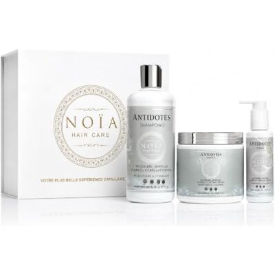 NOIA PARIS Coffret luxe Routine Capillaire GAMME ANTIDOTES Pack Trio Shampoing + Masque + Sérum Probiotiques & Collagène NOÏA HAIR NOIA PARIS Coffret luxe Routine Capillaire GAMME ANTIDOTES Pack Trio Shampoing + Masque + Sérum Probiotiques & Collagène NOÏA HAIR