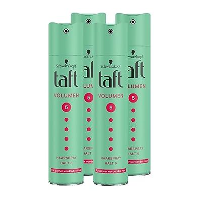 TAFT Spray coiffant volume Tenue 5 (250 ml) Spray coiffant qui donne du volume et de la tenue aux cheveux fins Sans silicone pour une tenue jusqu'à 24 h 4 x 250 ml TAFT Spray coiffant volume Tenue 5 (250 ml) Spray coiffant qui donne du volume et de la tenue aux cheveux fins Sans silicone pour une tenue jusqu'à 24 h 4 x 250 ml