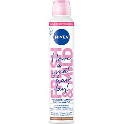 Beiersdorf NIVEA Shampooing Sec Fresh & Doux (200 ml) Pour Cheveux Moyens, Parfum Agréable, Fraîcheur Instantanée Beiersdorf NIVEA Shampooing Sec Fresh & Doux (200 ml) Pour Cheveux Moyens, Parfum Agréable, Fraîcheur Instantanée