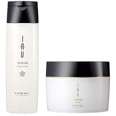 Lebel IAU Serum Cleansing Hair Shampoo 200ml & IAU Serum Hair Mask 170g Set (Green Tea Set) Lebel IAU Serum Cleansing Hair Shampoo 200ml & IAU Serum Hair Mask 170g Set (Green Tea Set)