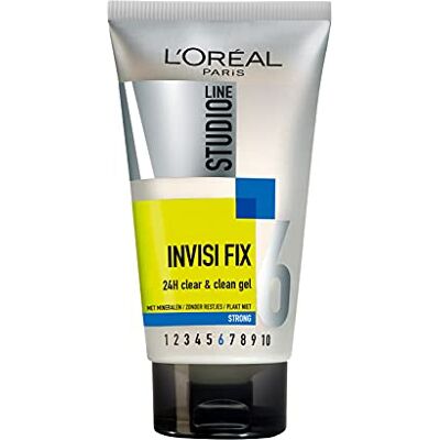 L'ORÉAL L´Oréal Paris Studio Line Invisi Fix 24h Gel Coiffant Fort 150 ml Lot de 3 L'ORÉAL L´Oréal Paris Studio Line Invisi Fix 24h Gel Coiffant Fort 150 ml Lot de 3