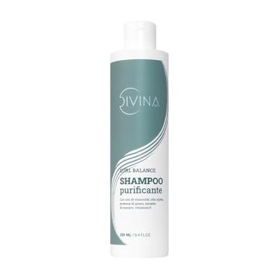 DIVINA BLK Shampoo purifiant pour cheveux ondulés, bouclés, super-bouclés, afro Curl Balance, traitement purifiant et détox de (250ml) DIVINA BLK Shampoo purifiant pour cheveux ondulés, bouclés, super-bouclés, afro Curl Balance, traitement purifiant et détox de (250ml)
