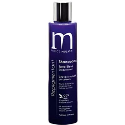 Mulato shampooing repigmentant terre bleue déjaunissant blond polaire contenance : 200 ml Mulato shampooing repigmentant terre bleue déjaunissant blond polaire contenance : 200 ml