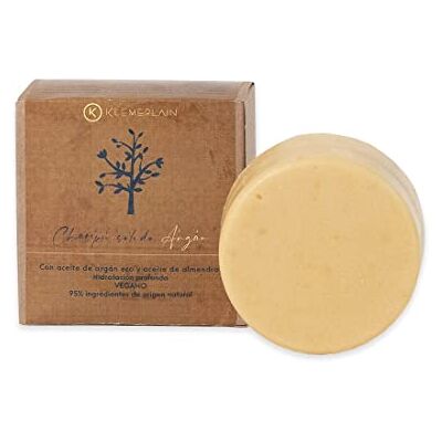 K KLEMERLAIN Klemerlain Shampooing solide à l'huile d'argan et d'amande hydrate et nourrit tous les types de cheveux avec des ingrédients végétaliens. Format compact, idéal pour les voyages ou l'avion, 50 g K KLEMERLAIN Klemerlain Shampooing solide à l'huile d'argan et d'amande hydrate et nourrit tous les types de cheveux avec des ingrédients végétaliens. Format compact, idéal pour les voyages ou l'avion, 50 g