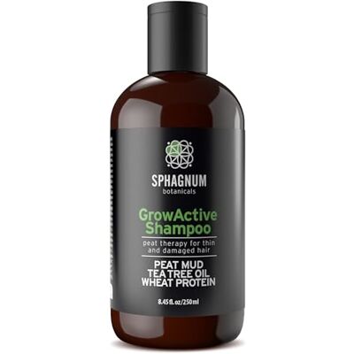 Sphagnum Botanicals Shampooing pour la croissance des cheveux pour femme Traitement 100 % naturel sans sulfate avec boue de tourbe cicatrisante pour cheveux fins et abîmés Huile d'argan avec aloe vera et biotine pour Sphagnum Botanicals Shampooing pour la croissance des cheveux pour femme Traitement 100 % naturel sans sulfate avec boue de tourbe cicatrisante pour cheveux fins et abîmés Huile d'argan avec aloe vera et biotine pour