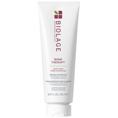 Biolage Baume Restructurant, pour cheveux endommagés, liens faibles renforcés, cheveux plus nourris, enrichi en huile de coco et acide citrique, Bond Therapy, 236 ml Biolage Baume Restructurant, pour cheveux endommagés, liens faibles renforcés, cheveux plus nourris, enrichi en huile de coco et acide citrique, Bond Therapy, 236 ml
