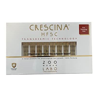 CRESCINA HFSC Traitement de la repousse des cheveux pour le cuir chevelu éclairci pour femme 20 ampoules CRESCINA HFSC Traitement de la repousse des cheveux pour le cuir chevelu éclairci pour femme 20 ampoules