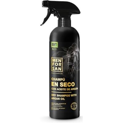 MENFORSAN Shampooing sec à l'huile d'argan pour chevaux, 1L BIO Vegan friendly 100% Naturel PREMIUM HORSE CARE MENFORSAN Shampooing sec à l'huile d'argan pour chevaux, 1L BIO Vegan friendly 100% Naturel PREMIUM HORSE CARE