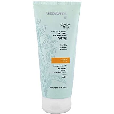 Medavita Choice Color Masque pour cheveux Doré 200 ml Medavita Choice Color Masque pour cheveux Doré 200 ml