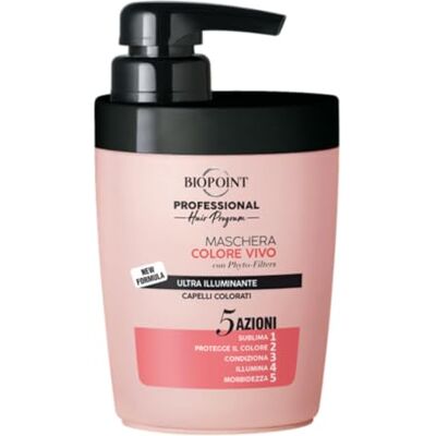 BIOPOINT Professional 5 Actions Masque couleur Vivo avec filtre pour cheveux colorés, 300 ml BIOPOINT Professional 5 Actions Masque couleur Vivo avec filtre pour cheveux colorés, 300 ml
