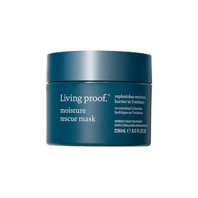 Living Proof Moisture Rescue Mask 236 ml – Masque hydratant intense pour cheveux secs – Masque nourrissant pour cheveux brillants et souples Living Proof Moisture Rescue Mask 236 ml – Masque hydratant intense pour cheveux secs – Masque nourrissant pour cheveux brillants et souples