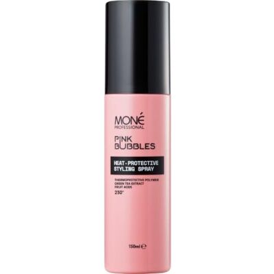 MONÉ Professional Spray Thermoprotecteur Cheveux, Jusqu'à 220°C, 150 ml Protège du lisseur, fer à boucler, brosse chauffante et brushing. Sur cheveux humides ou secs. Aucun résidu, ne graisse pas. MONÉ Professional Spray Thermoprotecteur Cheveux, Jusqu'à 220°C, 150 ml Protège du lisseur, fer à boucler, brosse chauffante et brushing. Sur cheveux humides ou secs. Aucun résidu, ne graisse pas.