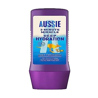 Aussie 3 Minute Miracle Deep Hydration Soin Intensif Vegan, Hydratation Intense, Pour Cheveux Très Secs, Èpais Et Bouclés À L’Huile D’Avocat, De Jojoba Et De Noix De Macadamia, 225 ml Aussie 3 Minute Miracle Deep Hydration Soin Intensif Vegan, Hydratation Intense, Pour Cheveux Très Secs, Èpais Et Bouclés À L’Huile D’Avocat, De Jojoba Et De Noix De Macadamia, 225 ml