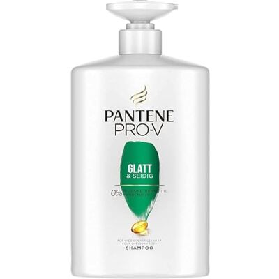Pantene Pro-V Shampooing lisse et soyeux, formule Pro-V + antioxydants, pour cheveux indisciplinés, 1000 ml Pantene Pro-V Shampooing lisse et soyeux, formule Pro-V + antioxydants, pour cheveux indisciplinés, 1000 ml