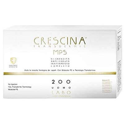 CRESCINA Labo Transdermic MPS Traitement complet pour la ricroissance + anti chute 200 soins capillaires pour homme 10 + 10 fioles CRESCINA Labo Transdermic MPS Traitement complet pour la ricroissance + anti chute 200 soins capillaires pour homme 10 + 10 fioles